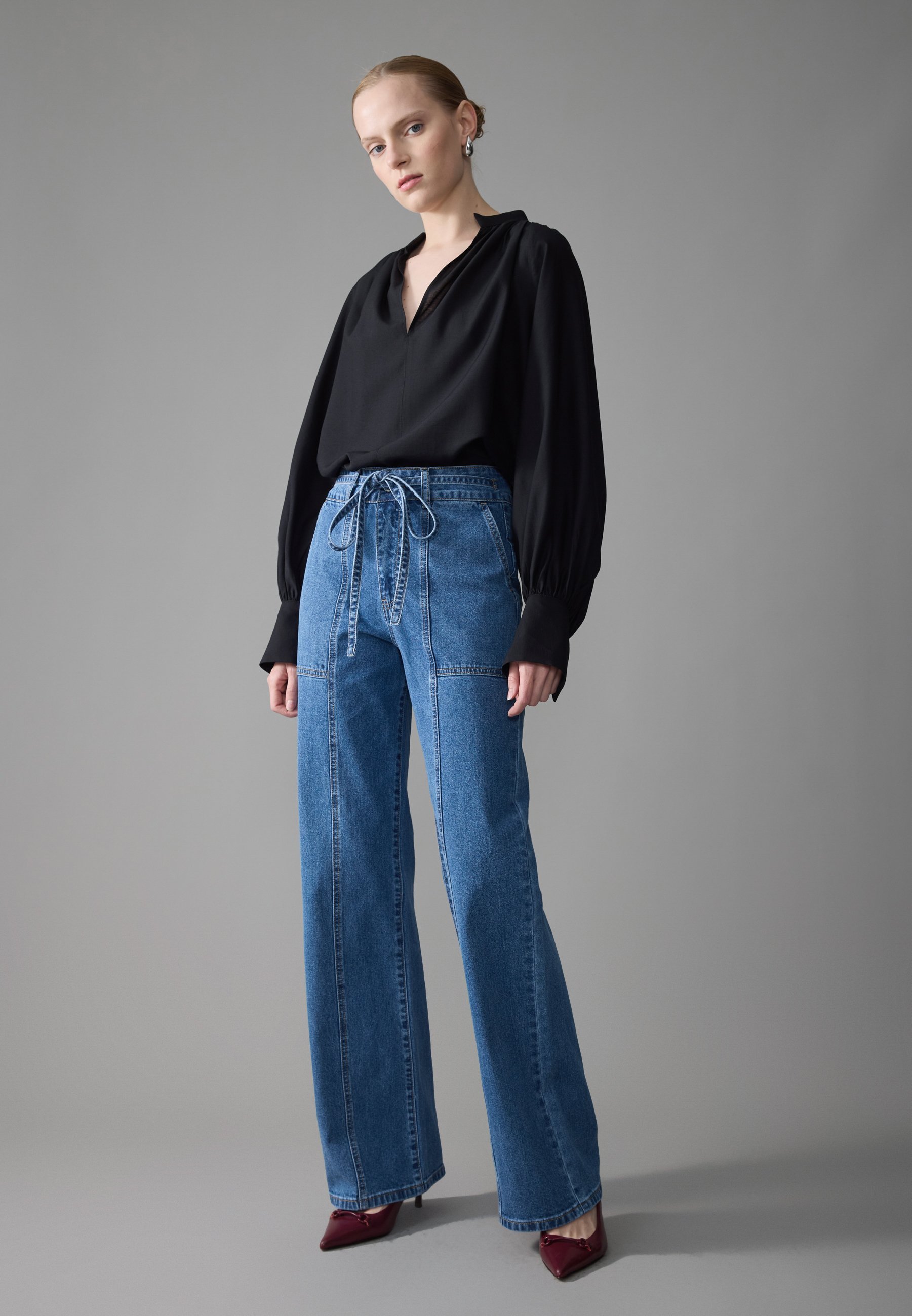 Jean droit Zign Studio - bleu moyen