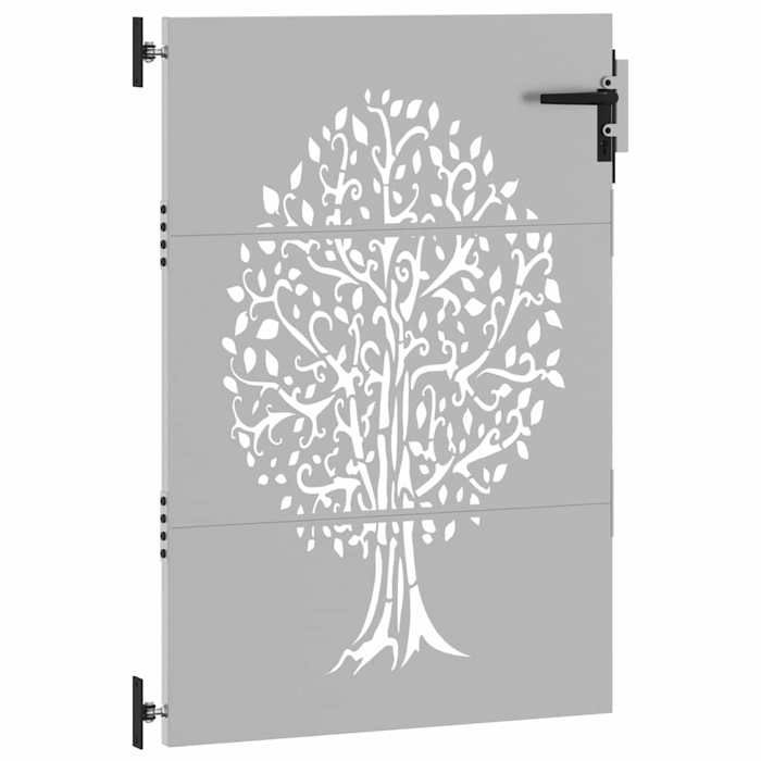 vidaXL Portail de Jardin, Portillon de Patio, Barrière de Sécurité, Porte d'Extérieure Terrasse, 85x125 cm Acier Corten 153210