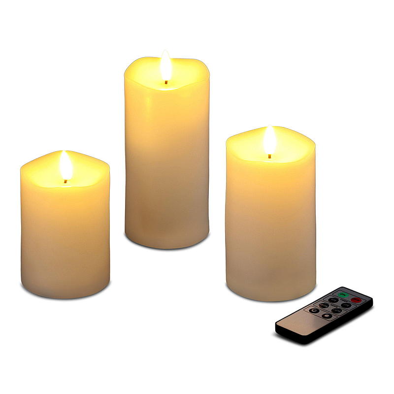Vie Home Cube-lampa 3-pack LED inomhus/utomhus med fjärrkontroll