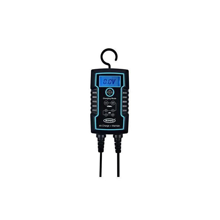 CHARGEUR BATTERIE INTELLIGENT+ MAINTIEN DE CHARGE 4A 6/12V RING