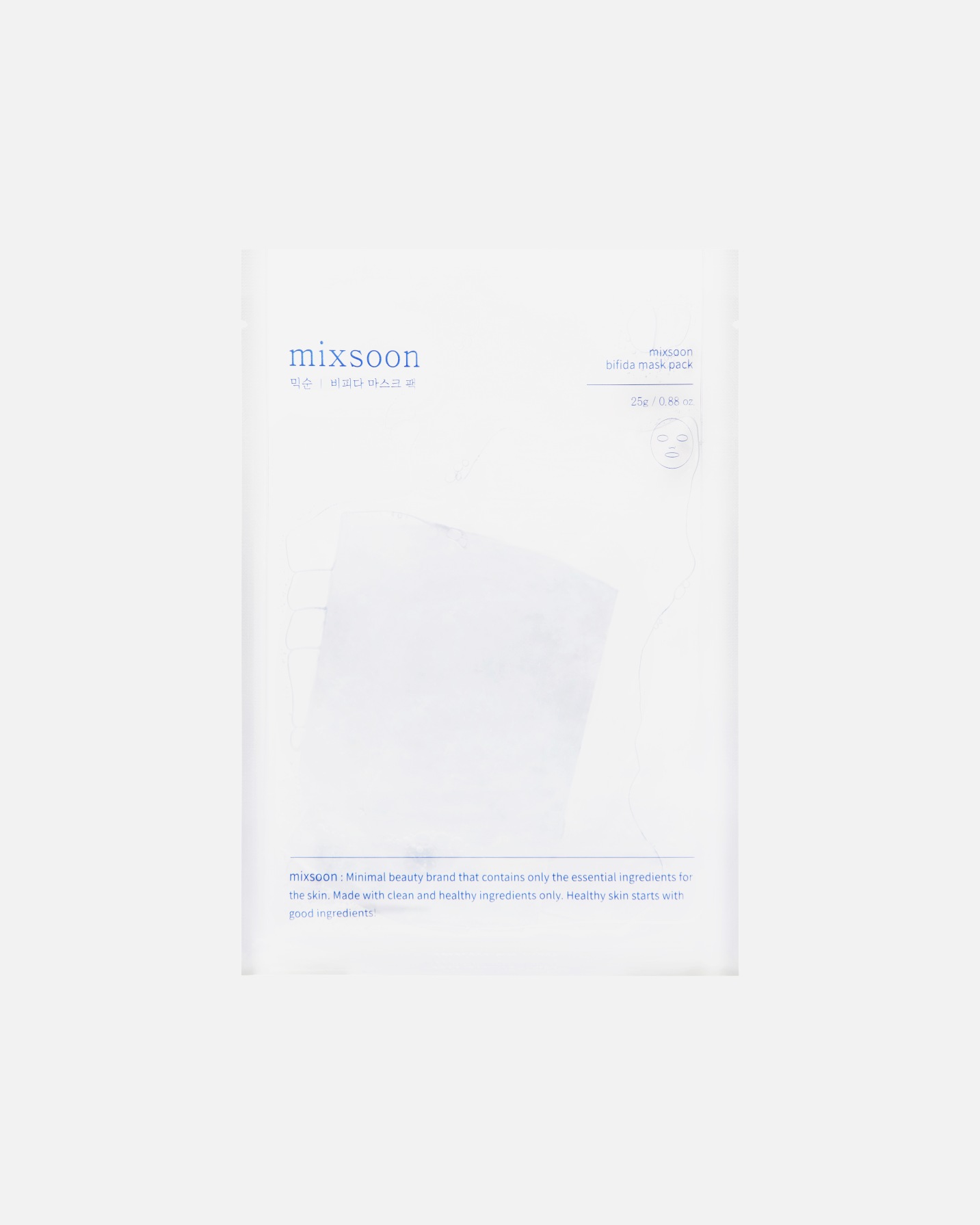 Masque en tissu Mixsoon Bifida - 1 pièce