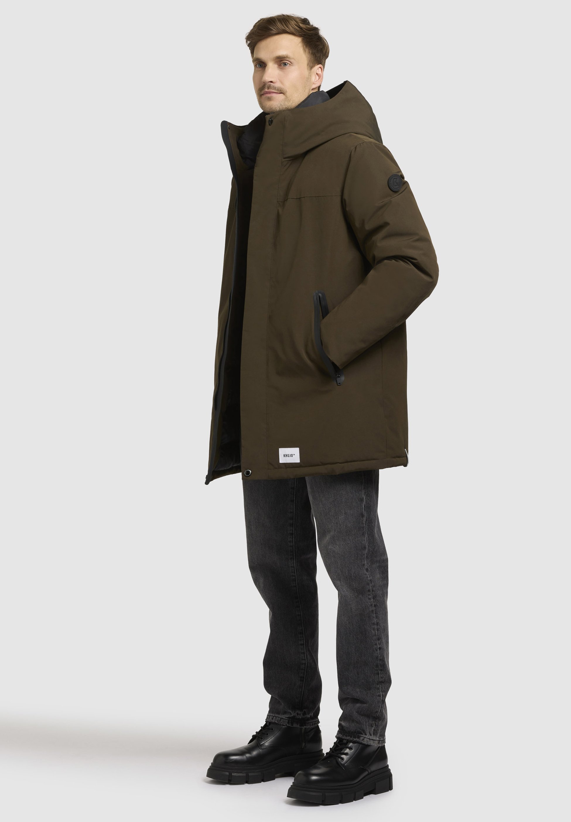khujo KANN - Parka - dark olive