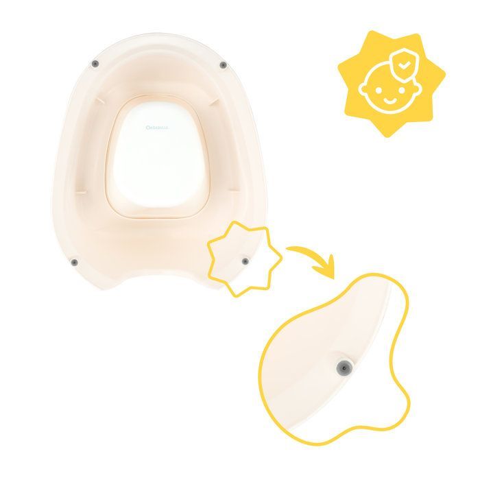 Badabulle - Baby Potty with Removable Bowl - Ergonomic Seat - Easy Cleaning - From 12 Months - Seagull