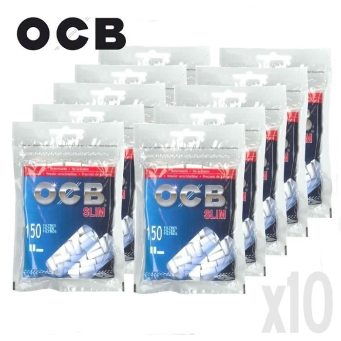 Lot de 10 sachets de Filtre Slim OCB