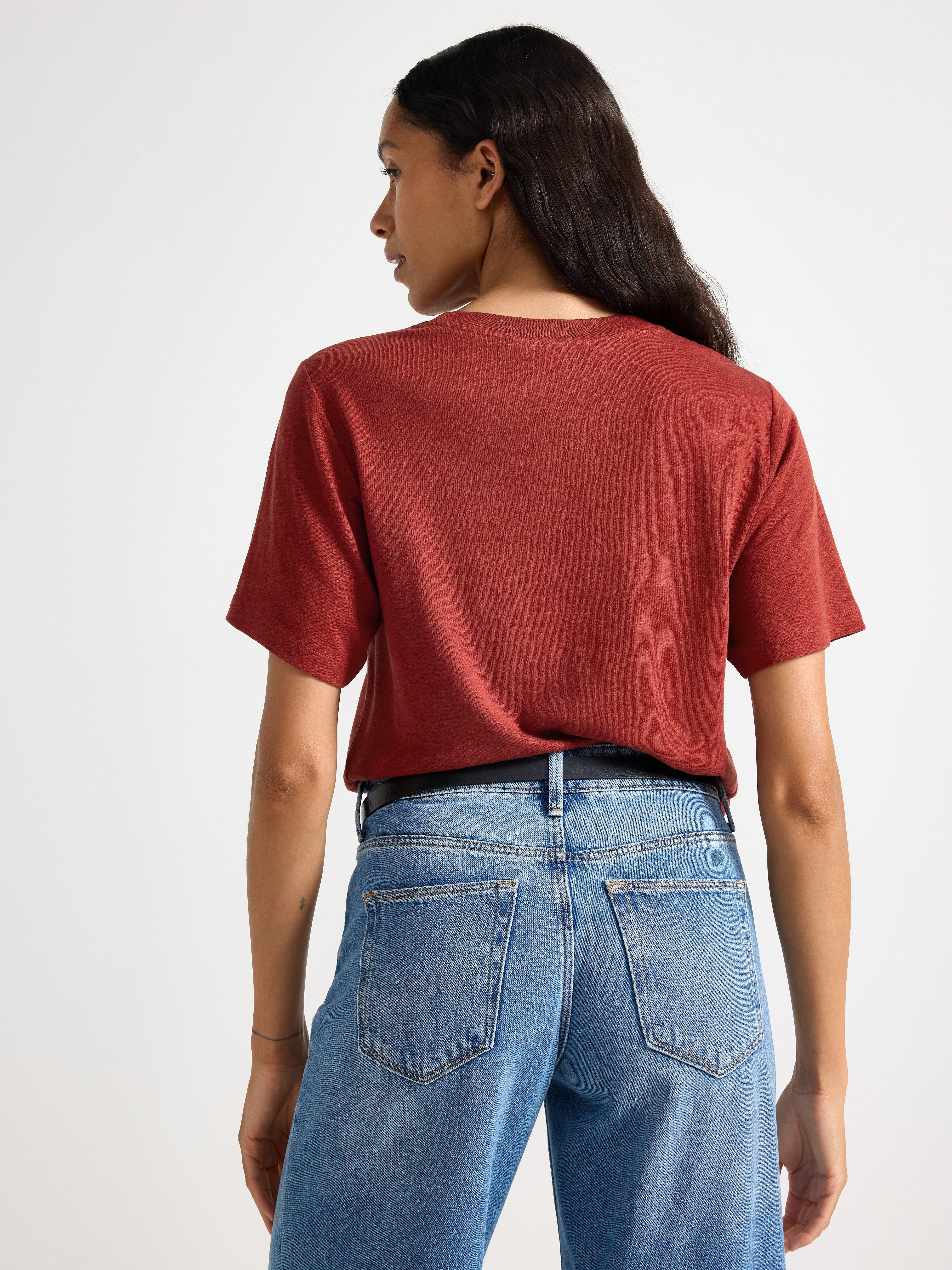 Majica u mekom outfitu Dusty Red