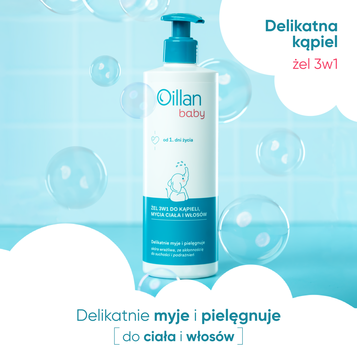 Oillan washing and bathing liquid for children from the first days of life 400ml Baby