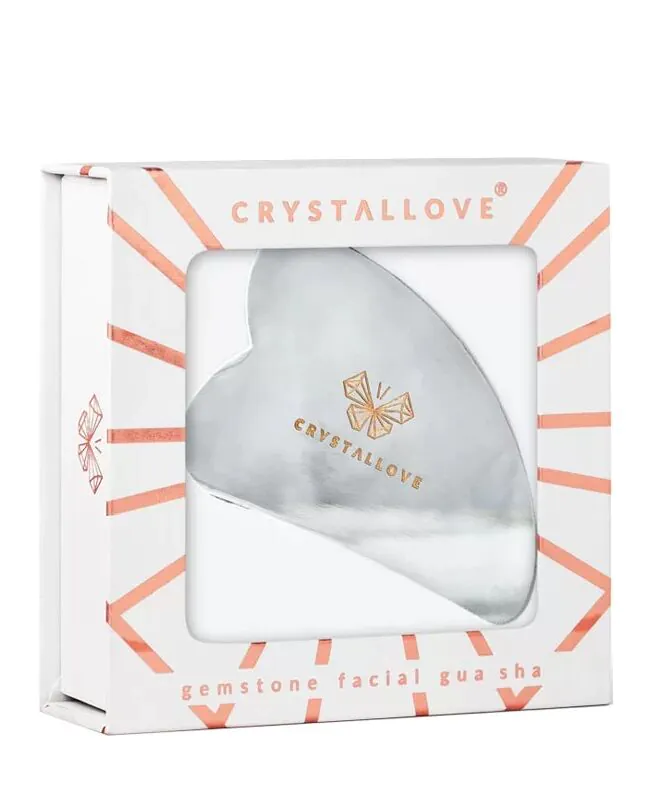 Crystallove Cryo Ice Gua Sha Płytka do Masażu Twarzy Gua Sha ze Stali Nierdzewnej