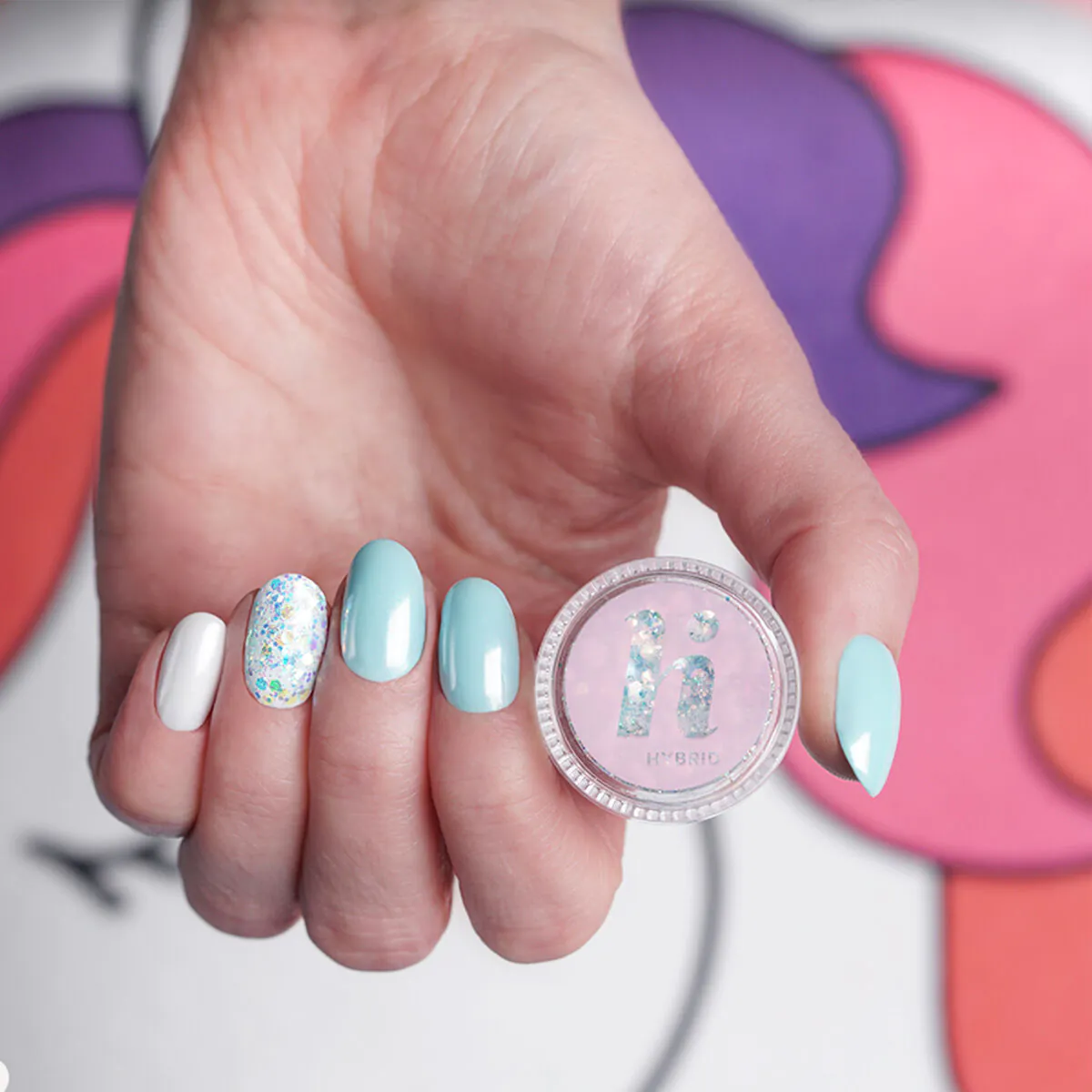Hi Hybrid Pyłek do paznokci 511 Glam Silver Dust 0,