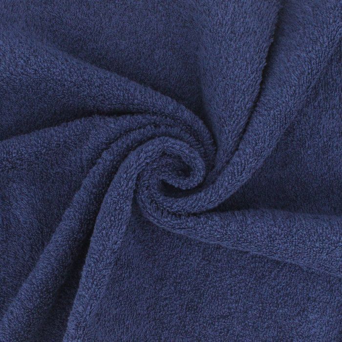 Set of 2 bath towels 90x150 cm ALPHA navy blue