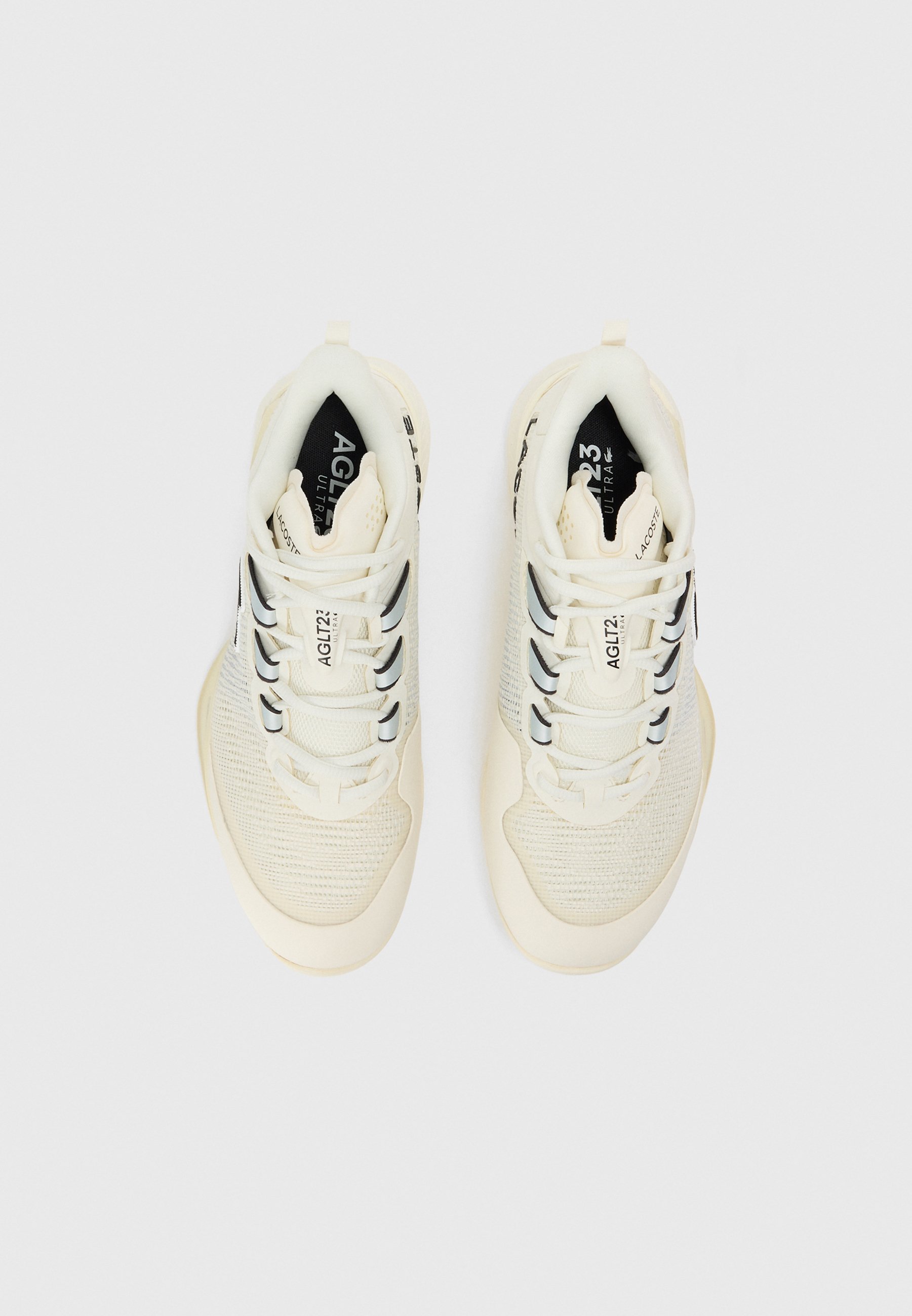 Lacoste Sport AG LT23 ULTRA - Chaussures de tennis multicourts - blanc cassé