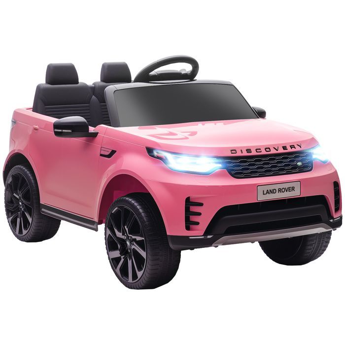 Coche eléctrico infantil - AIYAPLAY - Land Rover Discovery - Control remoto 2.4G, 2 motores de 12V - Plástico - 105x68.5x58cm - Rosa