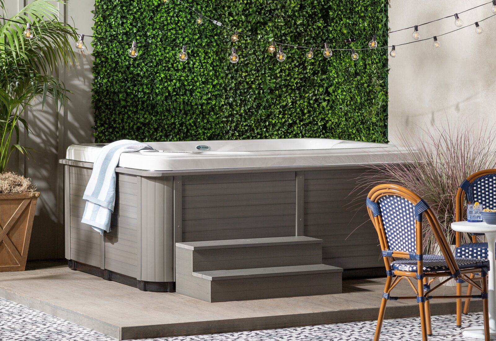 Cadă cu hidromasaj dreptunghiulară din acril Thermospas 3 - 35 persoane - cu ozonator