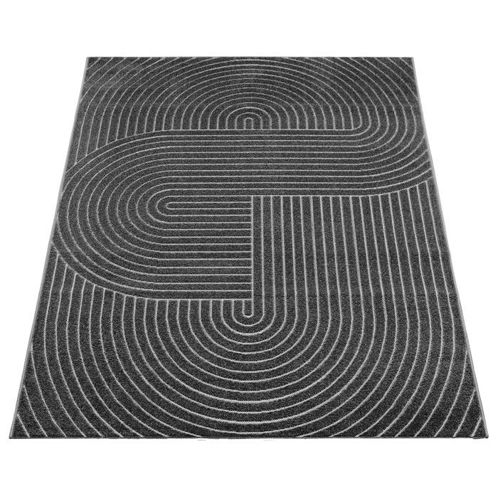 Tapis de Salon Moderne - THE CARPET - Santo Plus - Anthracite - 160 x 220 cm