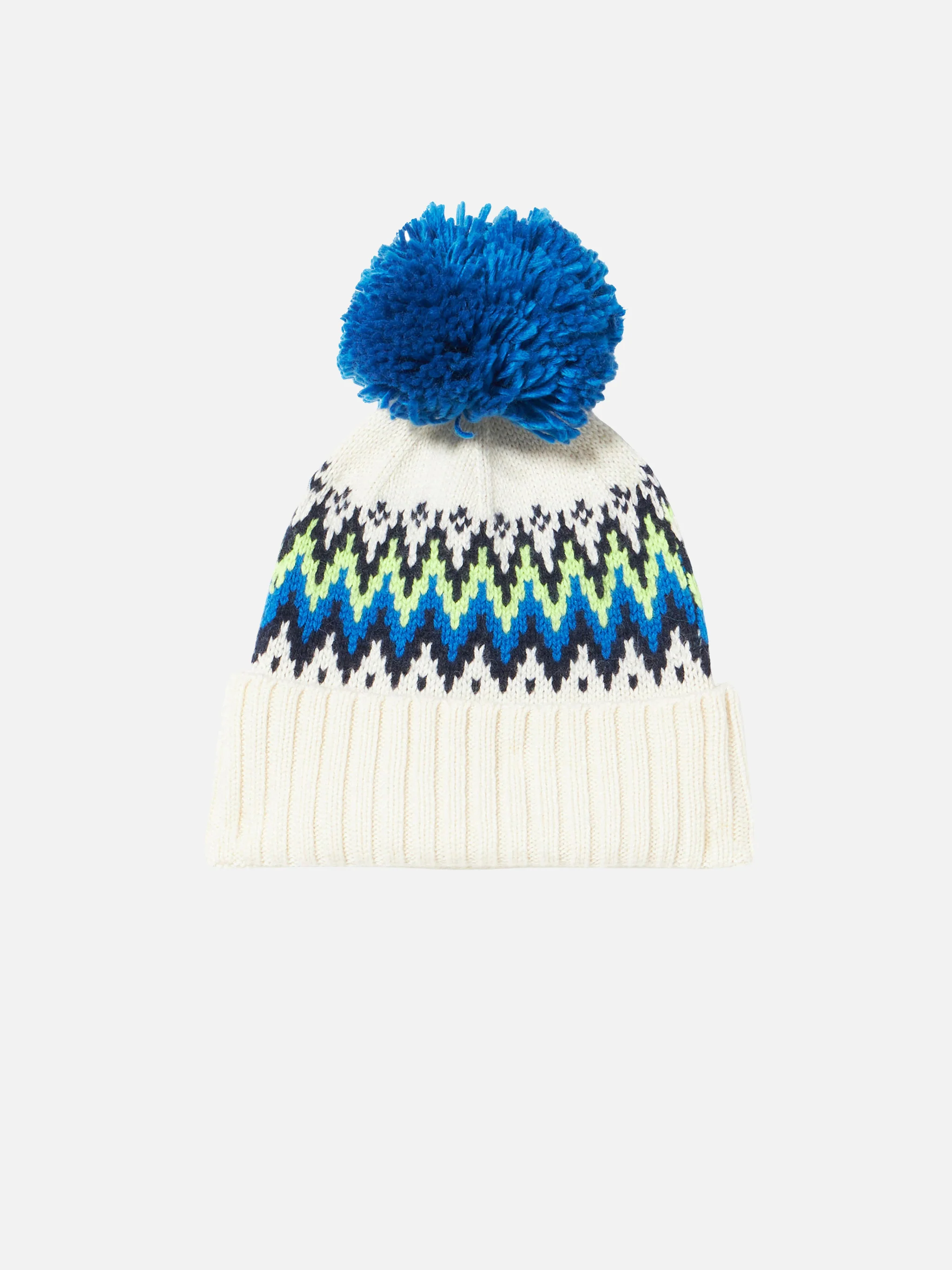 Gorra de hombre con jacquard islandés