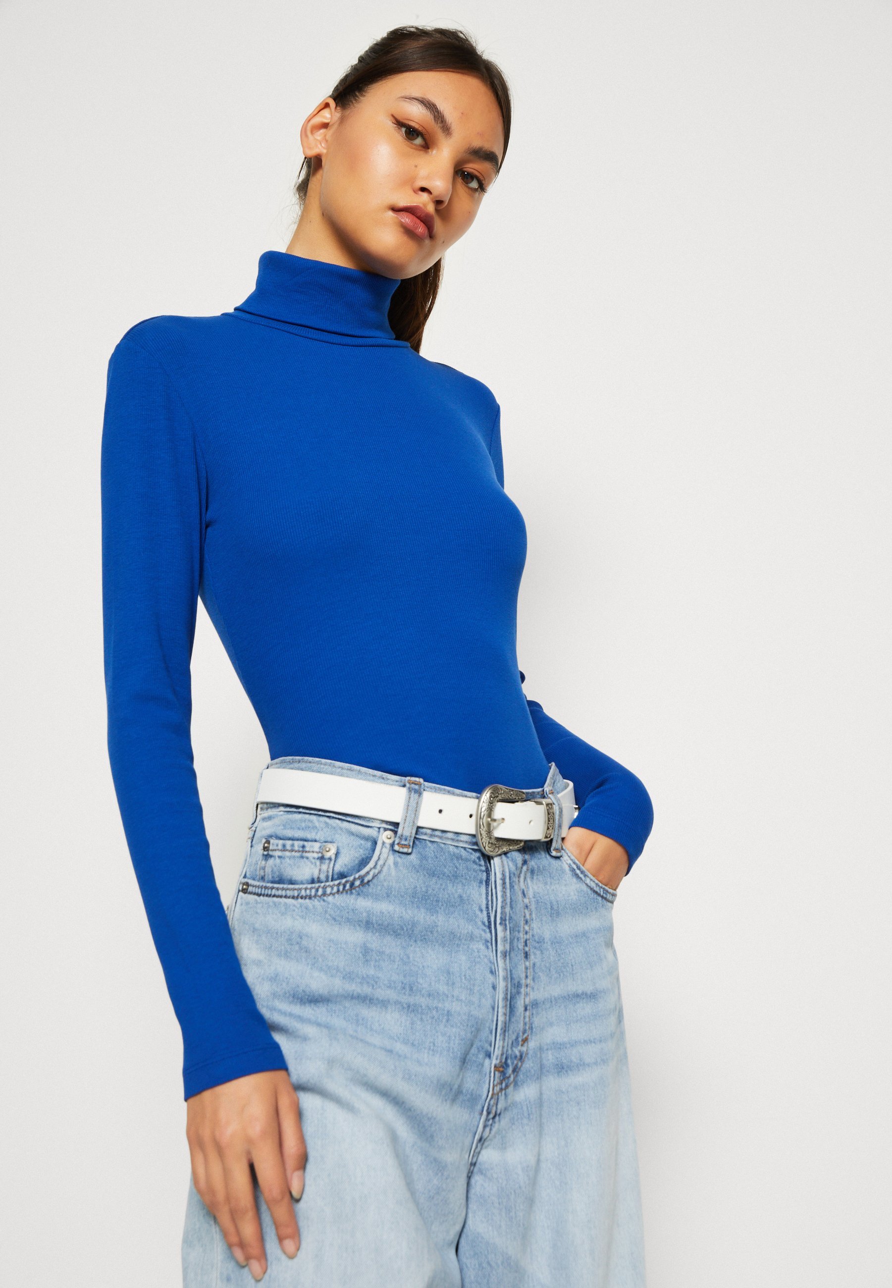 Even&Odd top met lange mouwen - blauw