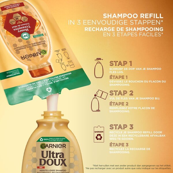 Polnilo za šampon Garnier Ultra Doux Honing Gold<br>250 ml