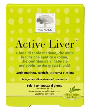 NEW NORDIC Active Liver 60 tabletten Voedingssupplement voor de lever met mariadistel