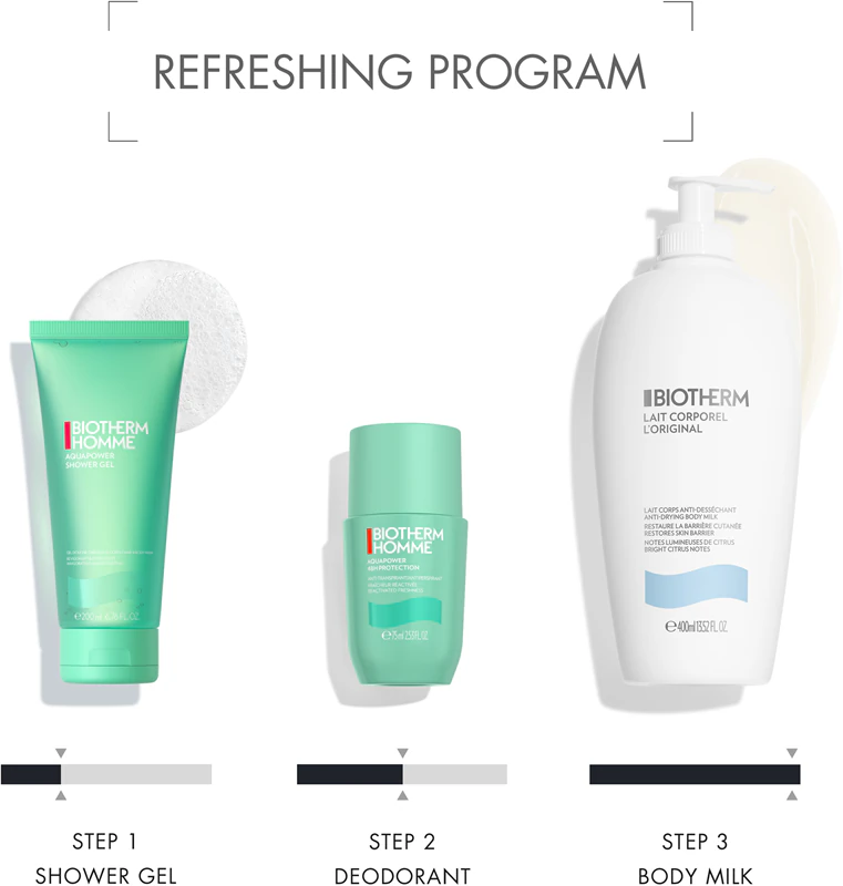 Biotherm Homme Aquapower 48H Protection antiperspirant s chladivým účinkem