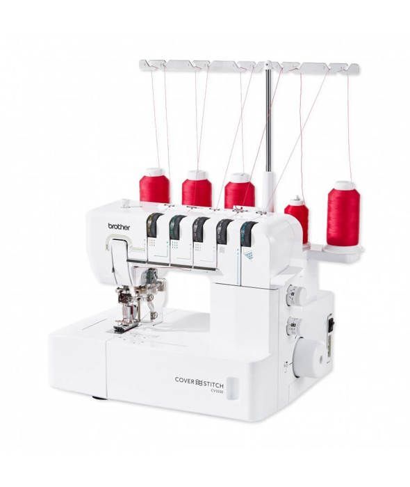 Máquina de recubrir BROTHER CV3550 - 5, 4, 3 y 2 hilos - Brazo libre - Amplia área de trabajo