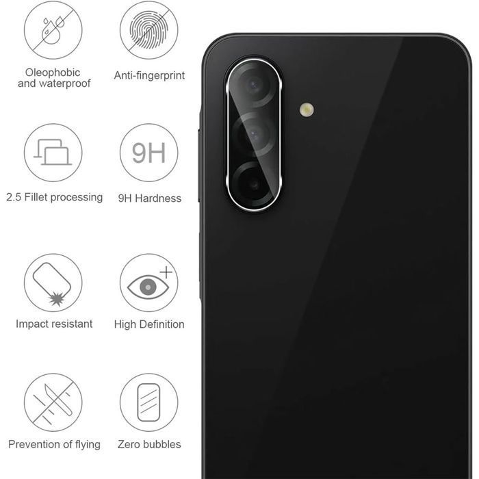 Protector de pantalla - Booling - para Samsung Galaxy A36 5G - Cristal templado - Paquete de 3 - Resistente a los arañazos