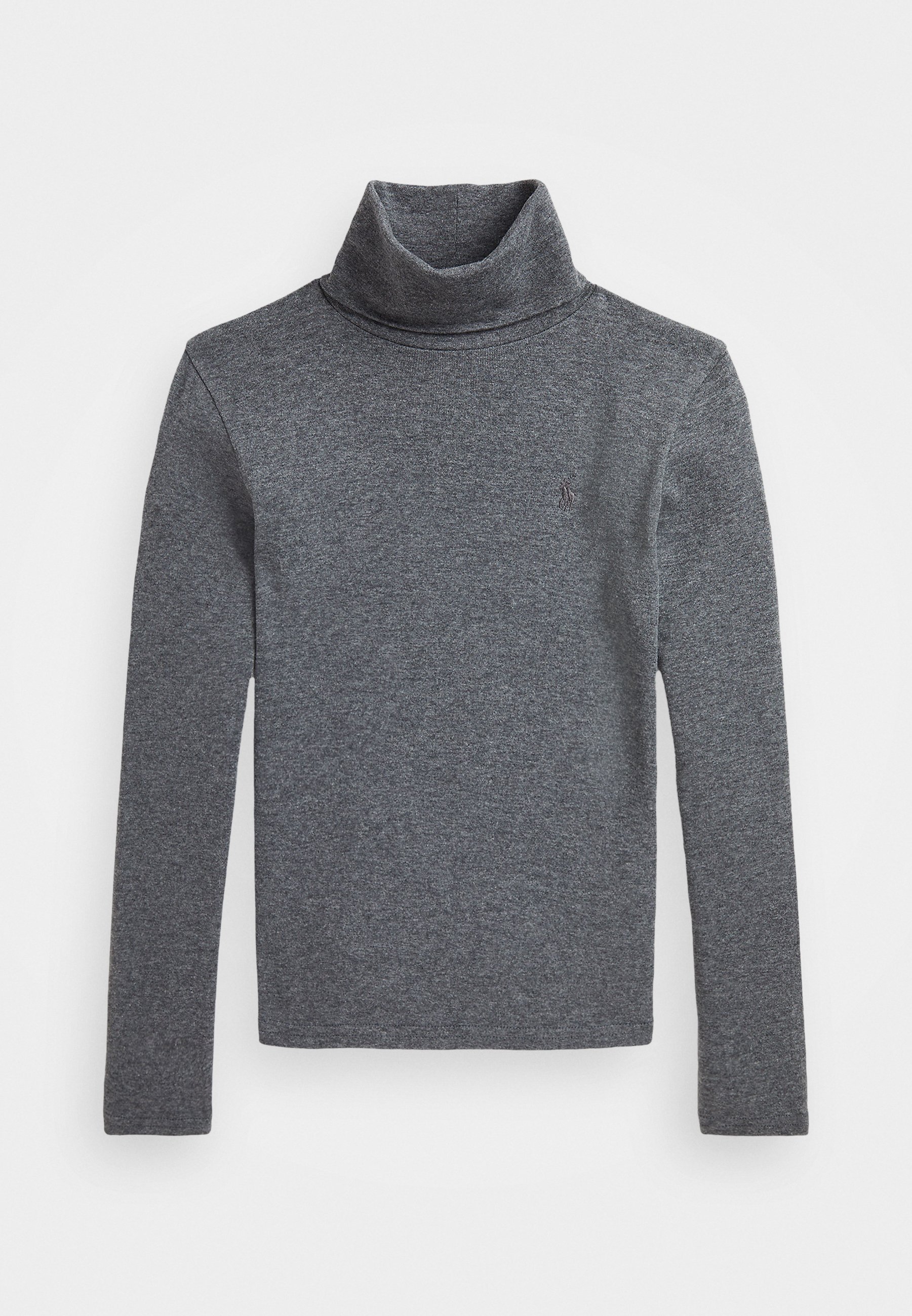 Polo Ralph Lauren geribbelde katoenmix coltrui - trui - grijs