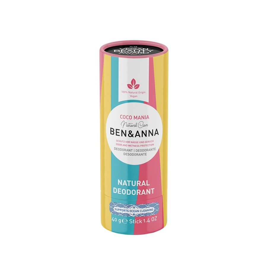Ben & Anna Deodorant Papertube Deodorant Coco Mania – 40 g
