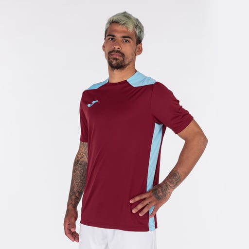  Camiseta Manga Corta Joma Championship Vi Burdeos Celeste