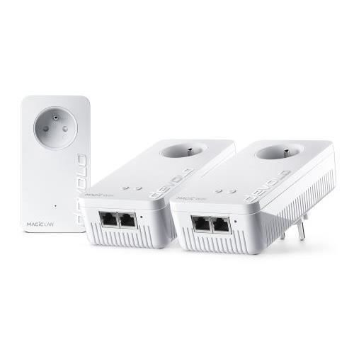Devolo Magic 2 WiFi Next Powerline Adapter - 1200 Mbps - Integrated Power Outlet - Plug and Play