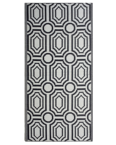 Dywan na taras 90x180 cm dwustronny czarny