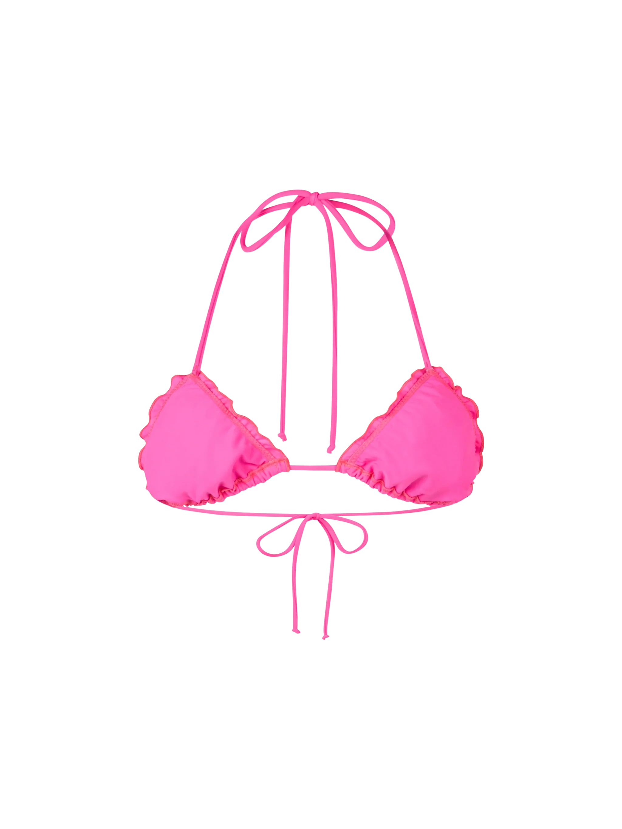 Boogschutter Neonroze Dames Strand Triangel Top