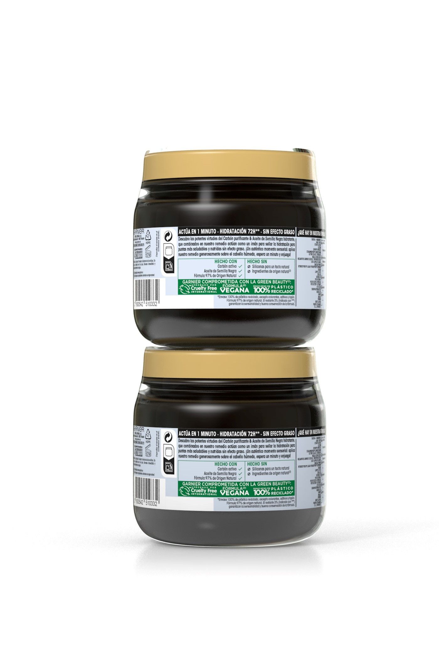 Hydratačná maska s magnetickým uhlím Hair Remedy Masky na mastné vlasy