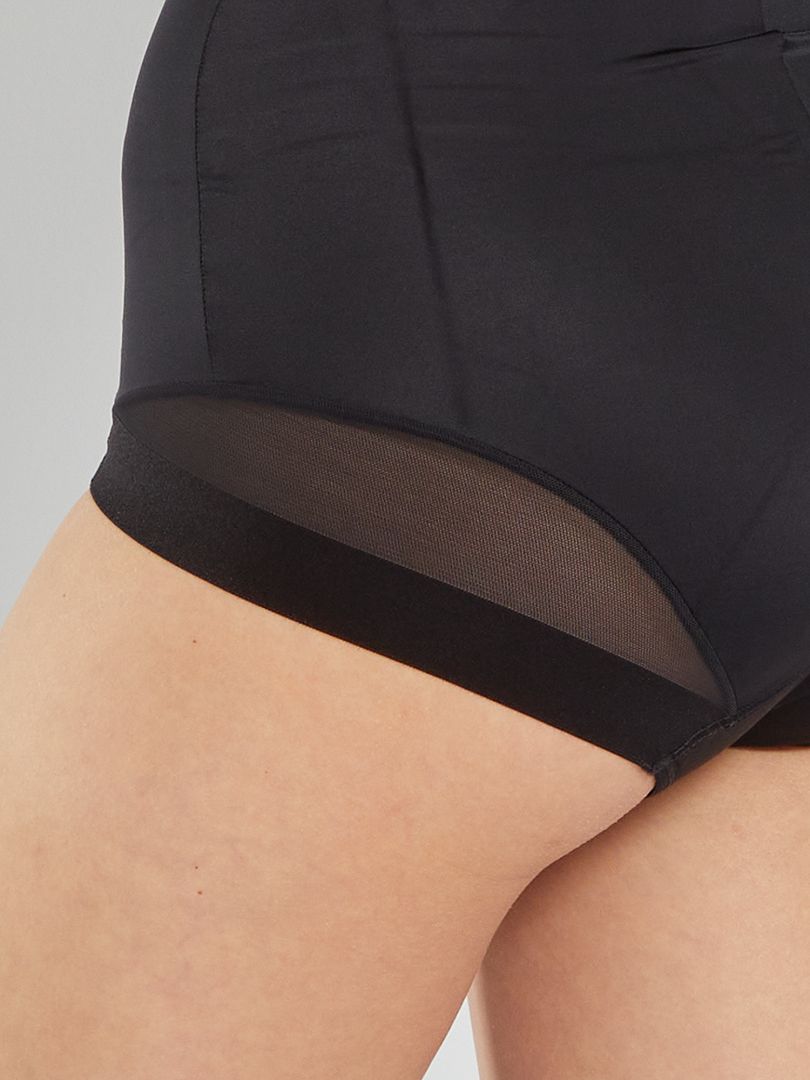 Majtki modelujące Playtex z wysokim stanem – CZARNE
