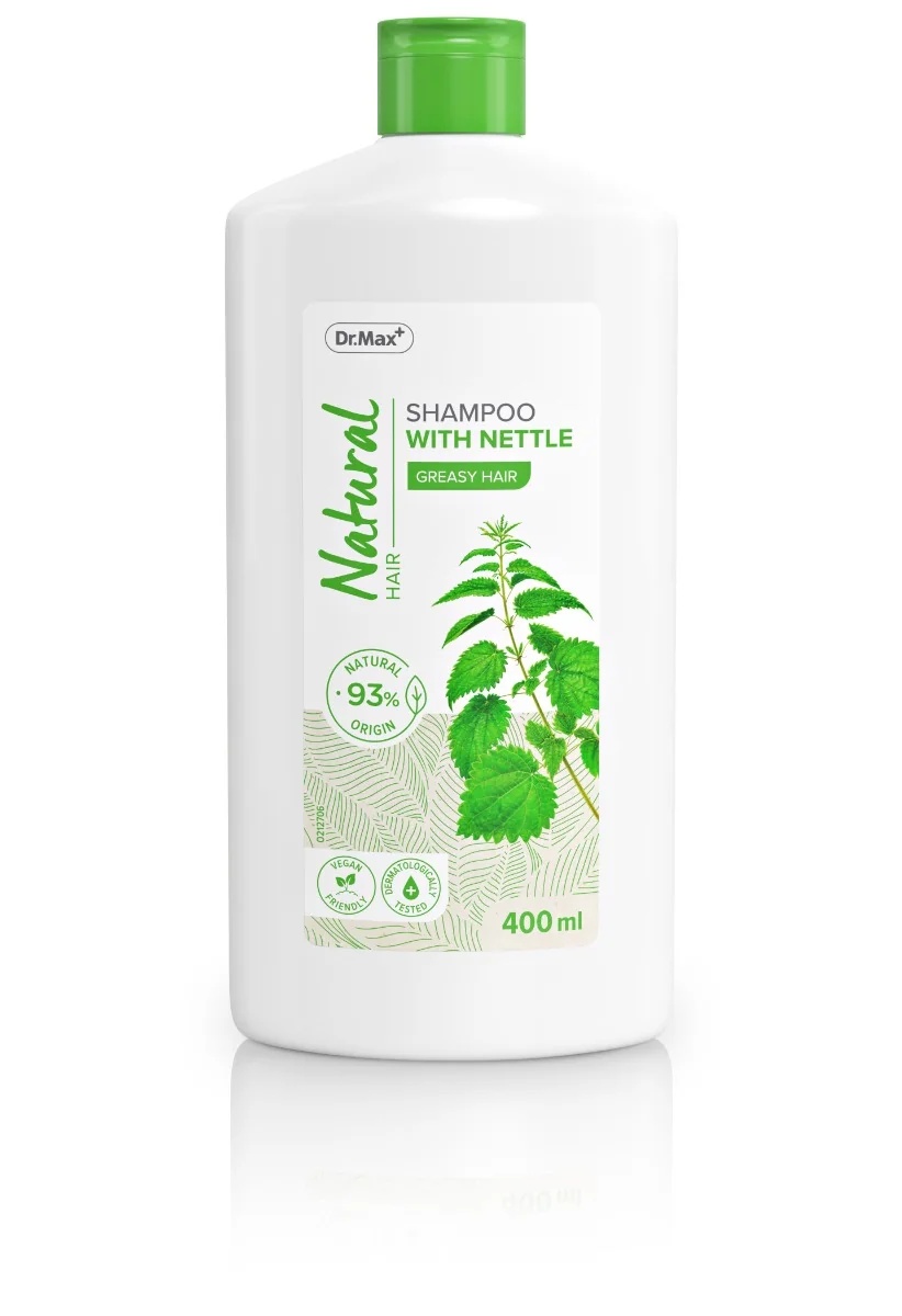 DR. MAX Dr.Max Natuurlijke shampoo met brandnetel 400 ml Vet haar