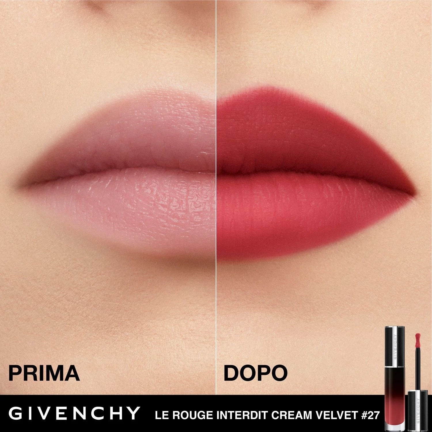 Labbra Le Rouge Interdit Cream Velvet - Rossetto, Rossetto mat