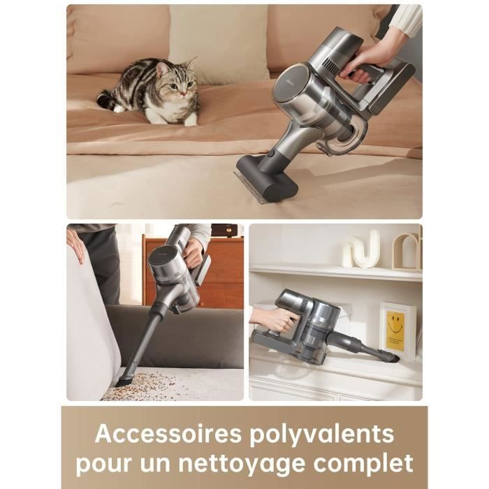Aspirapolvere senza fili Dreame R20, potente aspirazione da 190 AW, ideale per la pulizia della casa, dei peli di animali e dei tappeti.