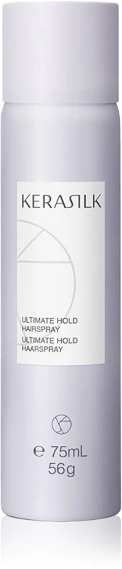 Spray de cabelo KERASILK Styling Ultimate Hold com fixação ultra forte.