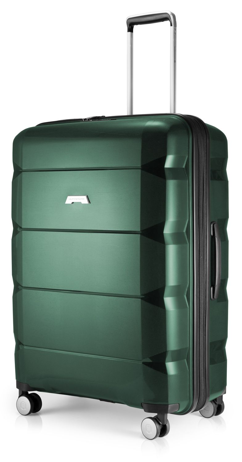 Britz - Hartschalenkoffer-Trolley, TSA-konform, 75 cm, 115 Liter, dunkelgrün