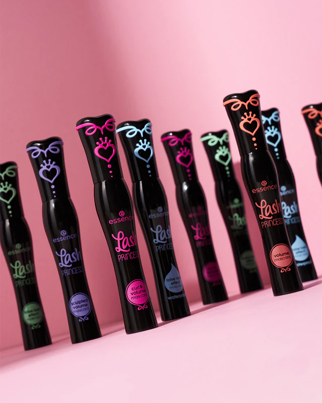 essence Lash PRINCESS mascara die de wimpers volume geeft en krult.