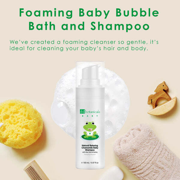 Șampon natural relaxant pentru bebeluși cu mușețel Dr Botanicals 150 ml