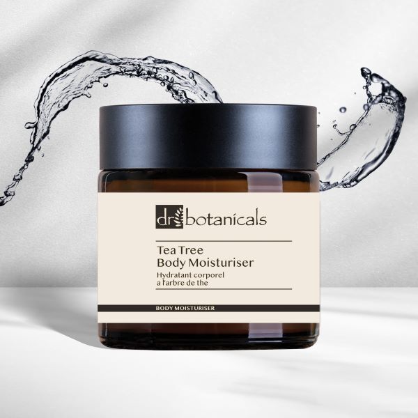 Hydratační tělový krém Dr. Botanicals s eukalyptem a čajovníkem 120 ml