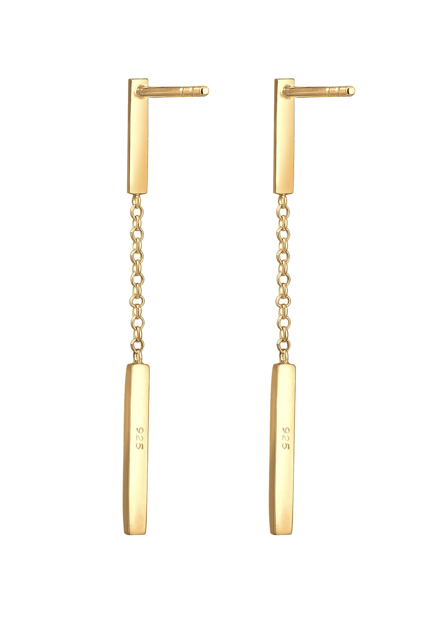 Elli d'Oreilles Geo Pendente Minimal Boucles d'Oreilles Femme - Argent (925/1000)