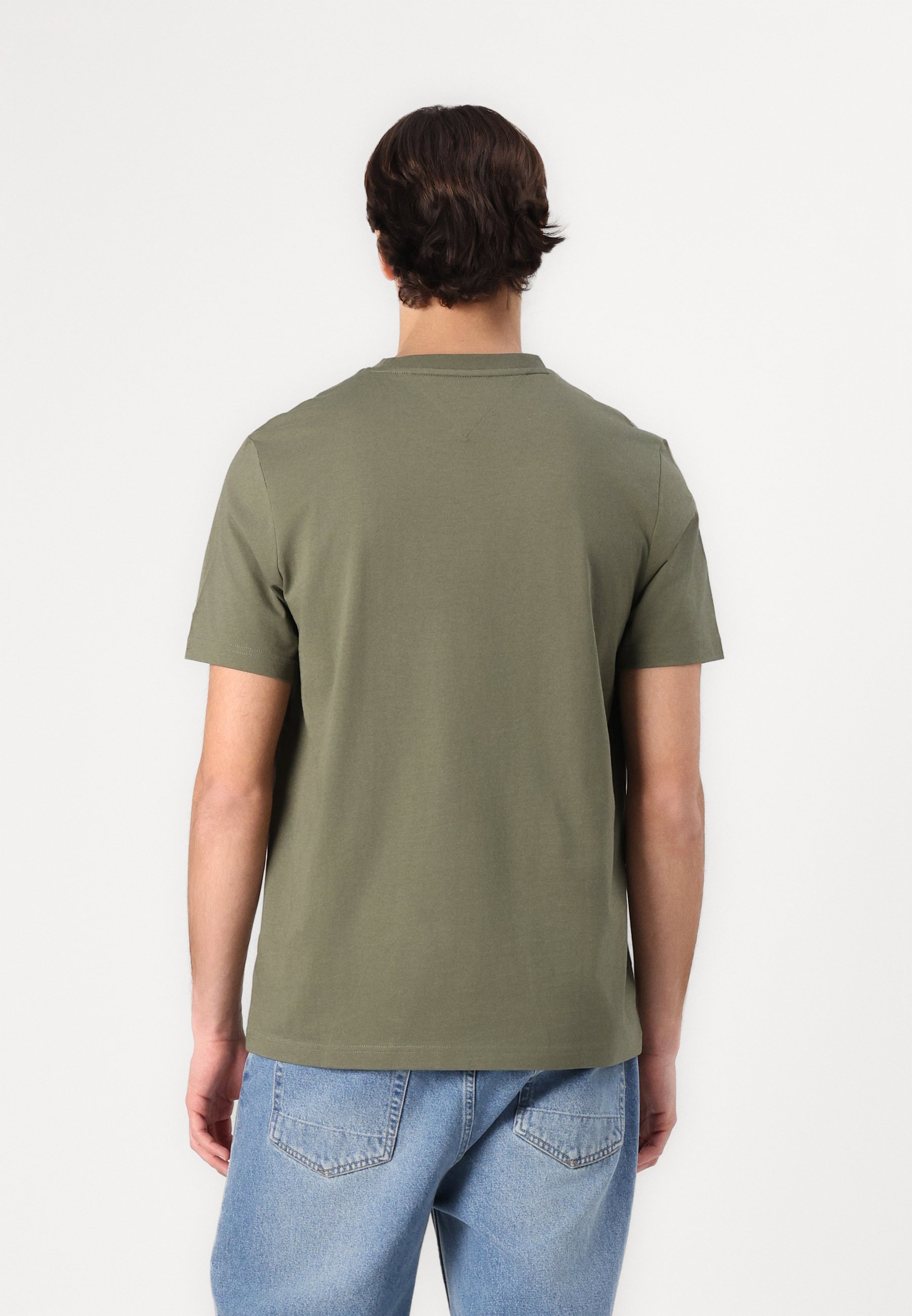 Tommy Hilfiger BRAND LOVE TEE - Koszulka z nadrukiem - kolor zielony