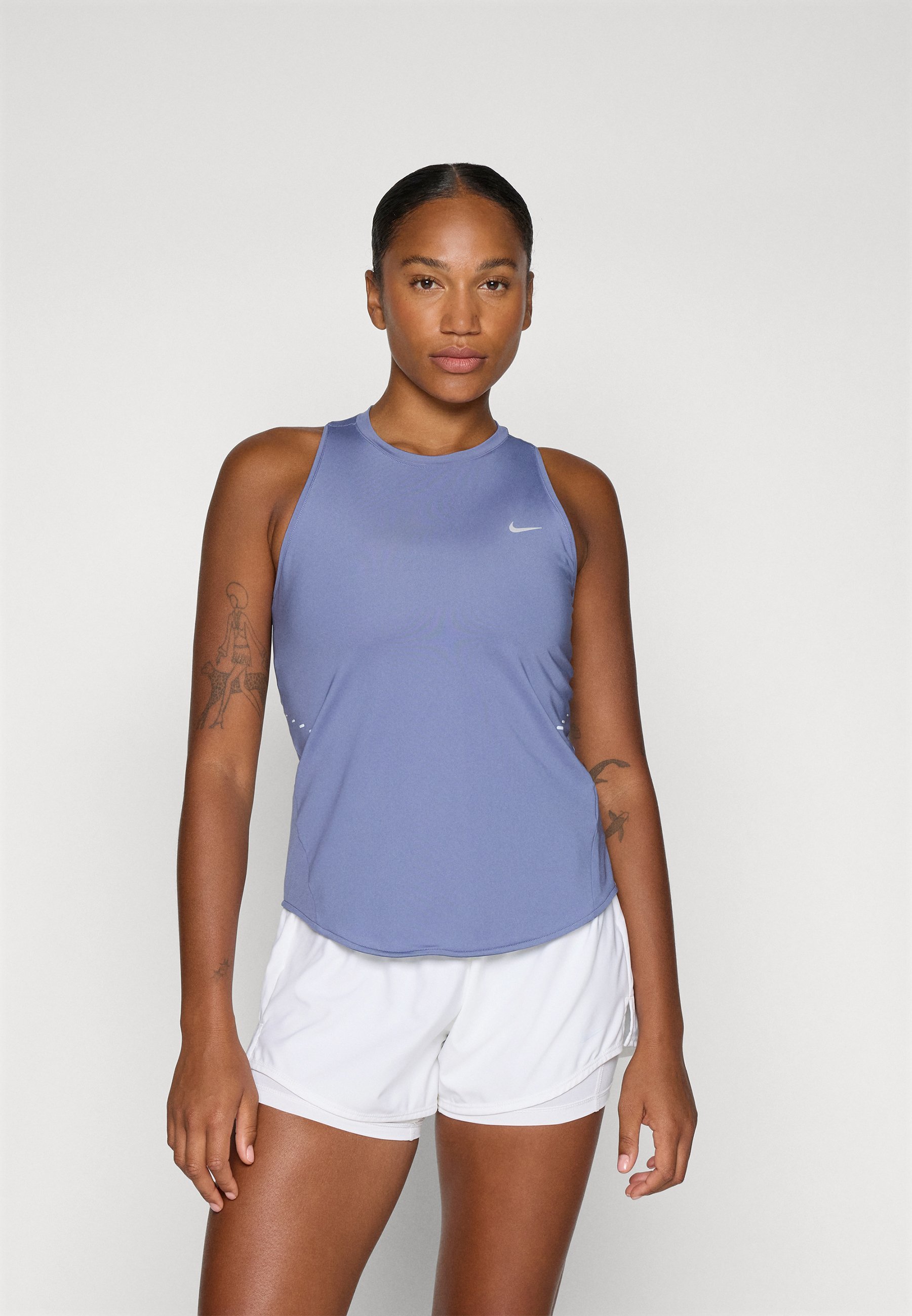 Nike Performance SWIFT TANK - Top - wereld indigo/reflecterend zilverkleurig