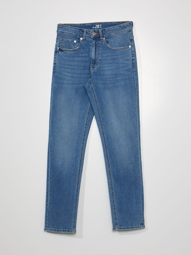 Pantalones vaqueros ajustados - L30 - AZUL