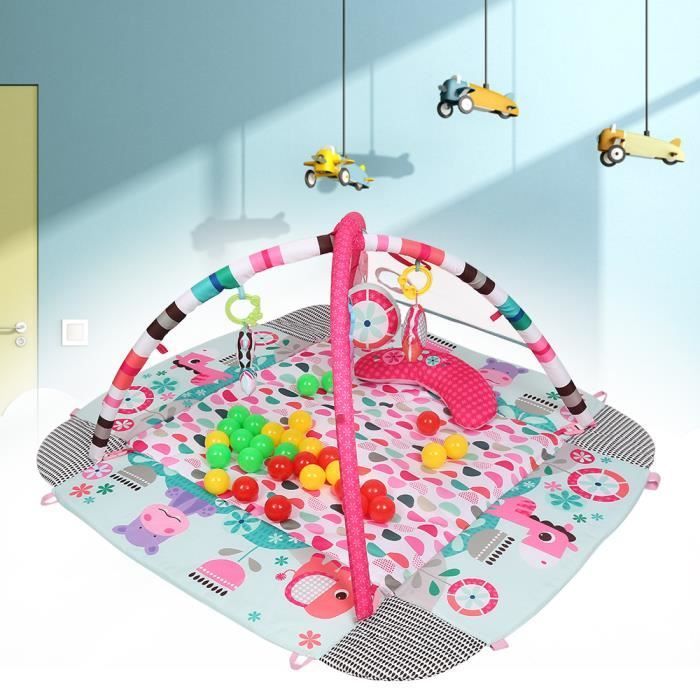 Tapis d'éveil - Aire d'éveil pour bébés de plus de trois mois - Rose