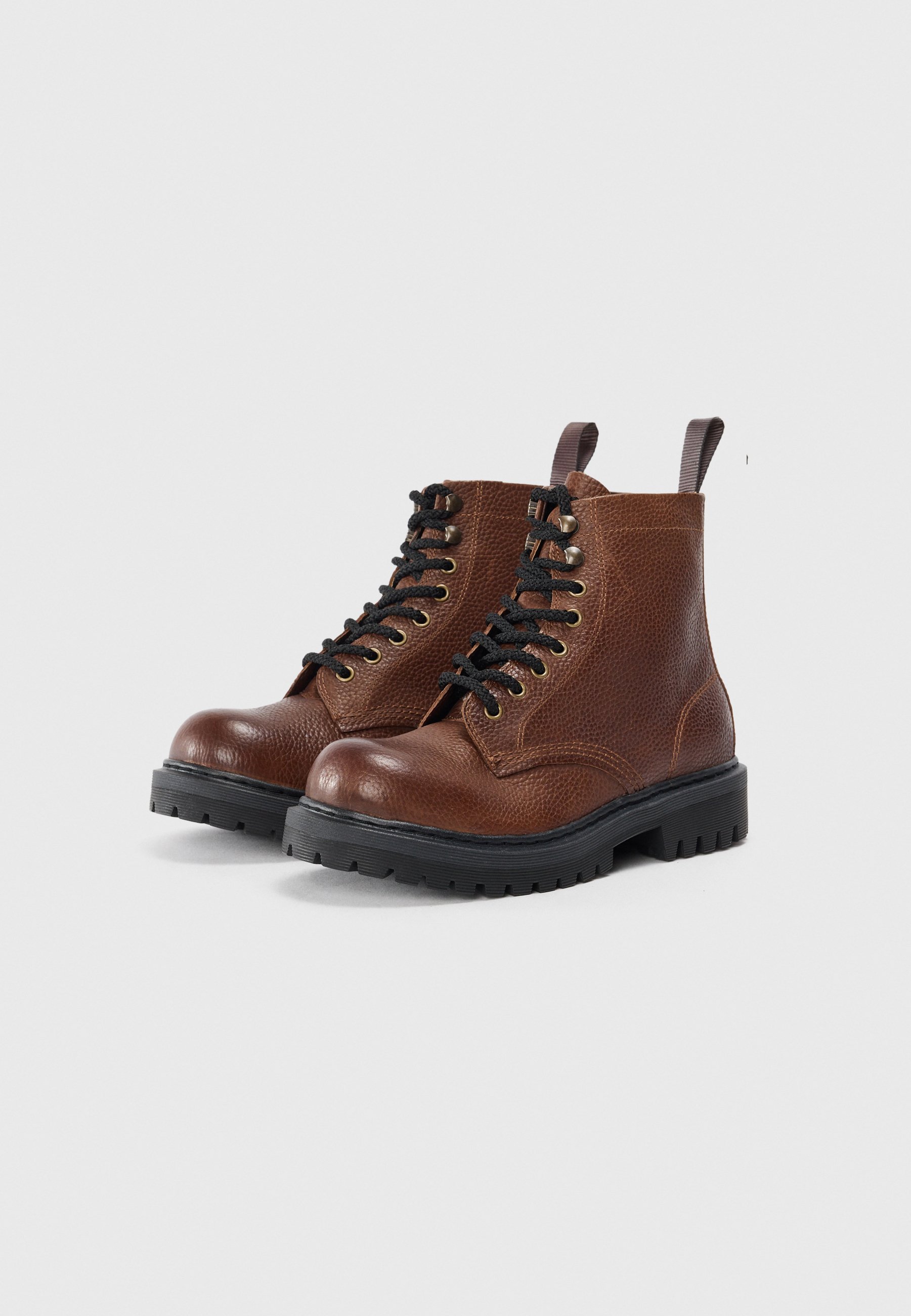 ALDO DOUBLEZERO - Bottines à lacets - marron foncé