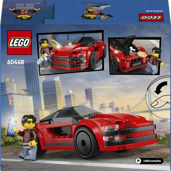 LEGO City 60448 Rode sportinis automobilis
