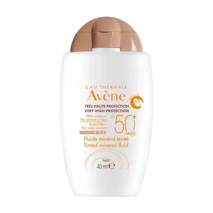 AVENE Avene Solar Mineral Fluid SPF50+ getönt 40 ml Für empfindliche, reaktive und intolerante Haut