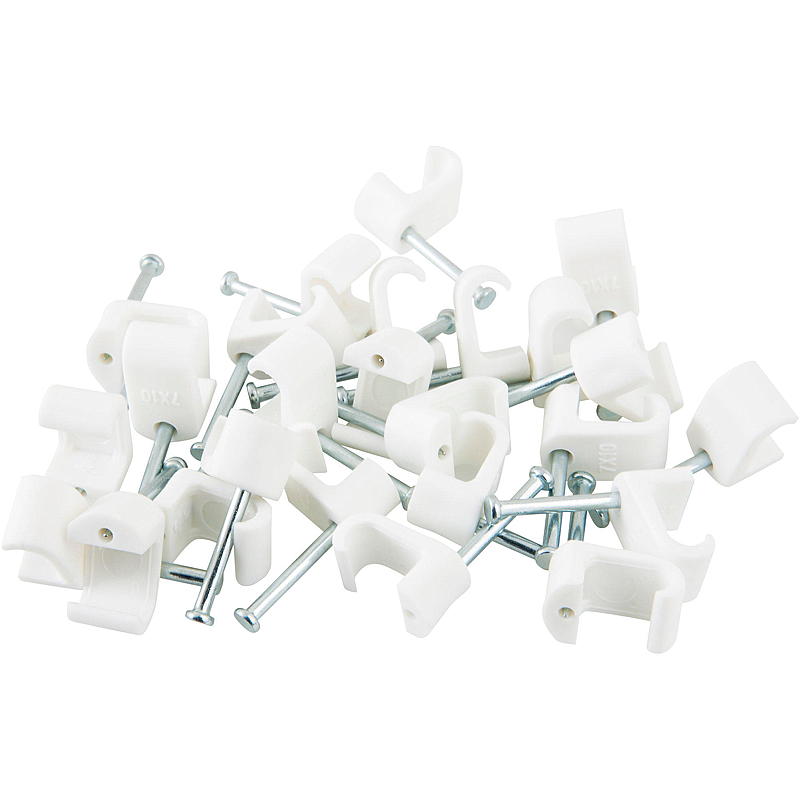 Fascette stringicavo Egant, confezione da 25 pezzi, 7x10 mm, bianche