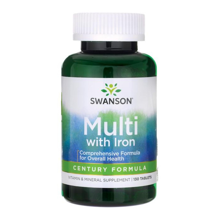 Swanson multivitamin z železom